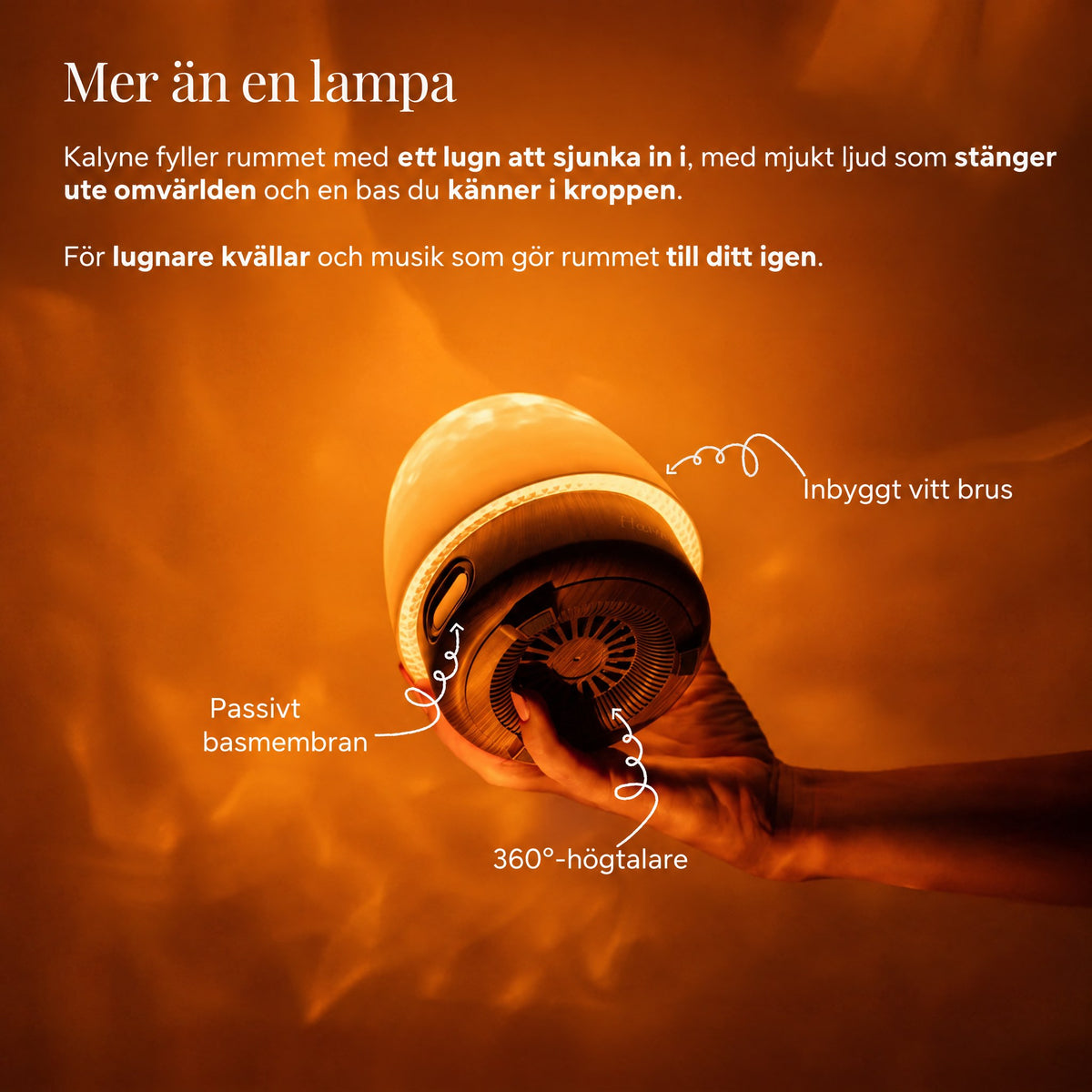 Kalyne® – stämningslampa 3 i 1 för lugna kvällar