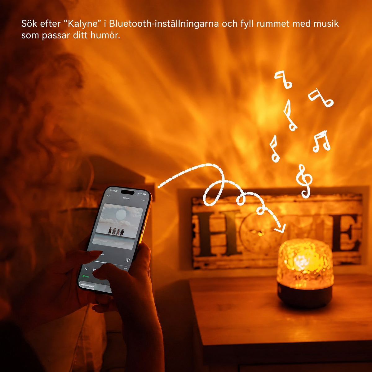 Kalyne® – stämningslampa 3 i 1 för lugna kvällar
